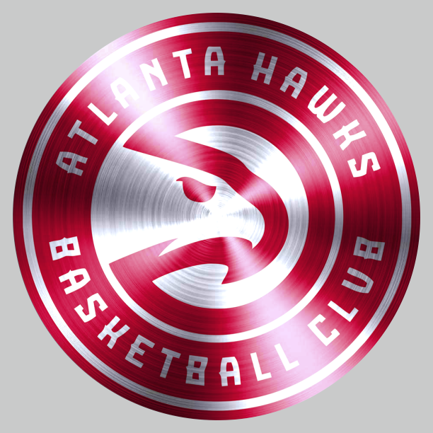 Atlanta Hawks Stainless steel logo vinyl decal